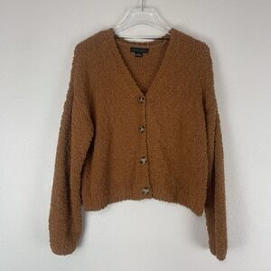 Sanctuary Cardigan Sweater Women XS Plush Cozy Oversized Boho Relaxed Boxy Teddy